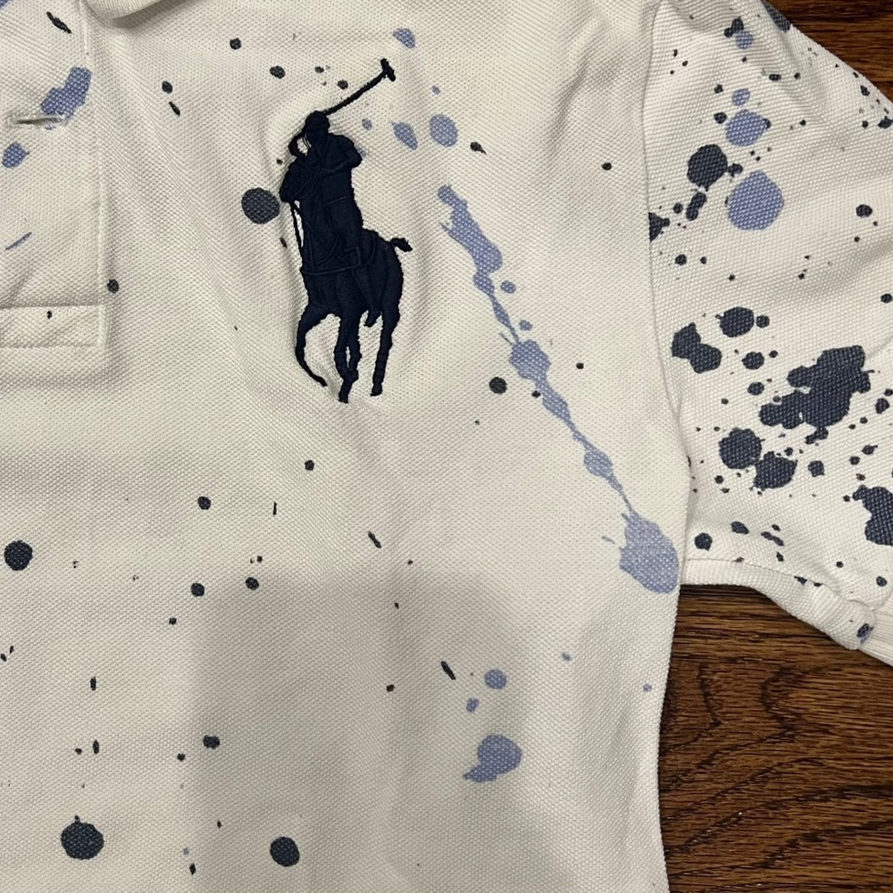 Ralph Lauren stylish Paint-Splattered Polo. Used like new!